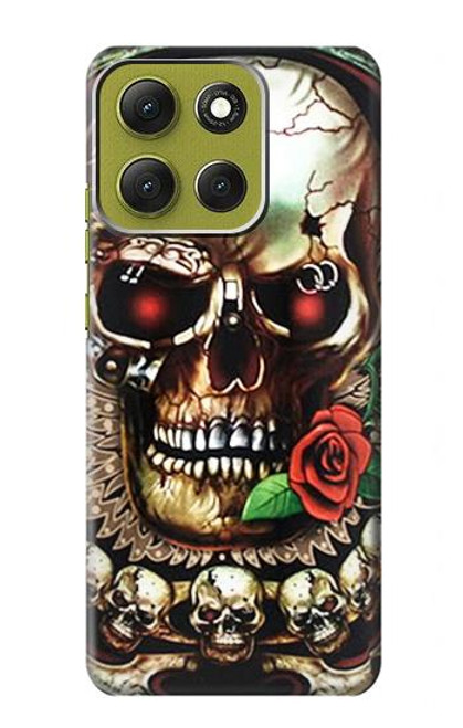 S0753 Skull Wing Rose Punk Hülle Schutzhülle Taschen für Motorola Moto G86 S0753 Skull Wing Rose Punk Hülle Schutzhülle Taschen für Motorola Moto G86