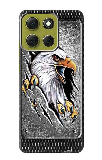 S0855 Eagle Metal Hülle Schutzhülle Taschen für Motorola Moto G86