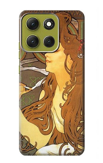 S0969 Alphonse Mucha Job Hülle Schutzhülle Taschen für Motorola Moto G86