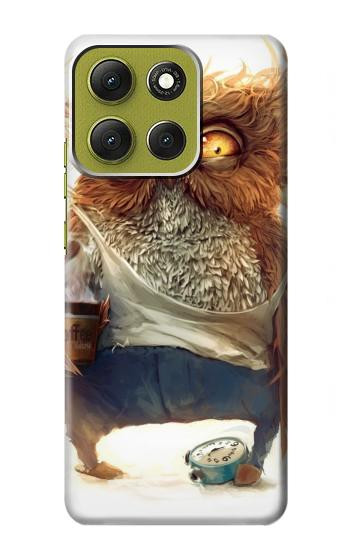 S1133 Wake up Owl Hülle Schutzhülle Taschen für Motorola Moto G86