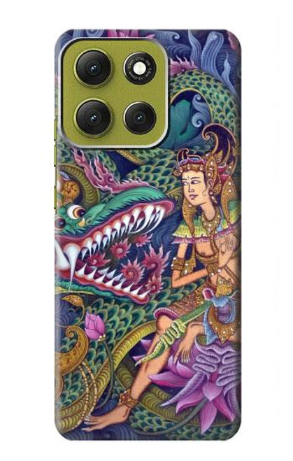 S1240 Bali Painting Hülle Schutzhülle Taschen für Motorola Moto G86 S1240 Bali Painting Hülle Schutzhülle Taschen für Motorola Moto G86
