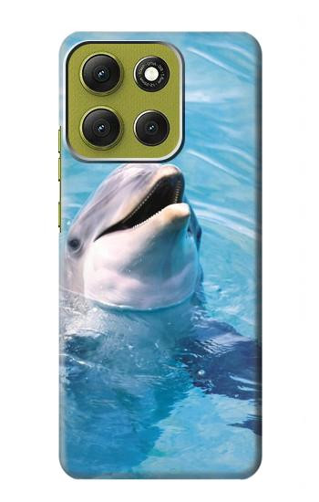S1291 Dolphin Hülle Schutzhülle Taschen für Motorola Moto G86