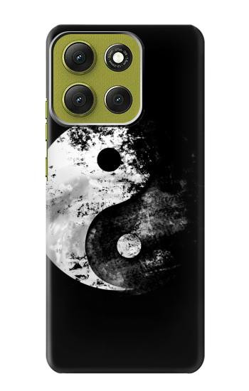 S1372 Moon Yin-Yang Hülle Schutzhülle Taschen für Motorola Moto G86