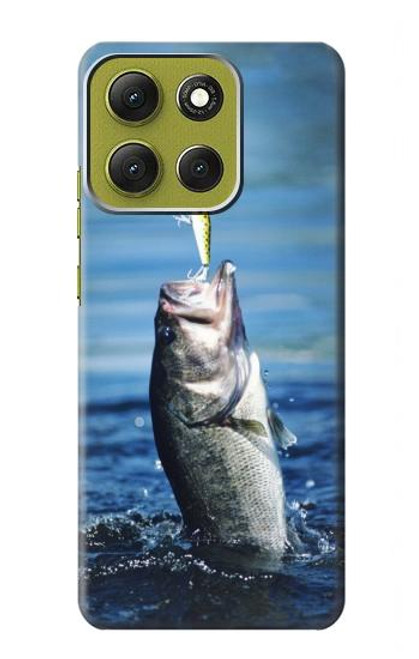 S1594 Bass Fishing Hülle Schutzhülle Taschen für Motorola Moto G86 S1594 Bass Fishing Hülle Schutzhülle Taschen für Motorola Moto G86
