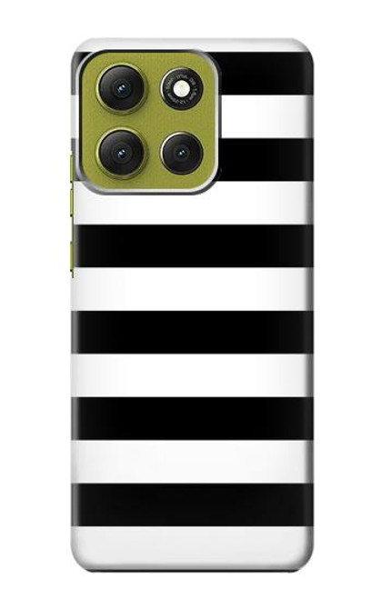 S1596 Black and White Striped Hülle Schutzhülle Taschen für Motorola Moto G86 S1596 Black and White Striped Hülle Schutzhülle Taschen für Motorola Moto G86