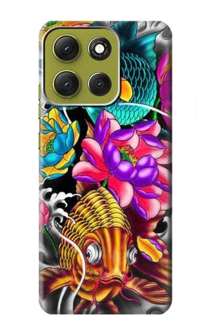 S1630 Fish Japanese Oriental Tattoo Hülle Schutzhülle Taschen für Motorola Moto G86 S1630 Fish Japanese Oriental Tattoo Hülle Schutzhülle Taschen für Motorola Moto G86