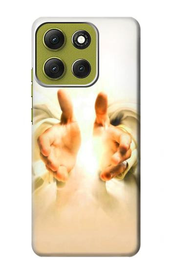 S2546 Hand of God Heaven Hülle Schutzhülle Taschen für Motorola Moto G86