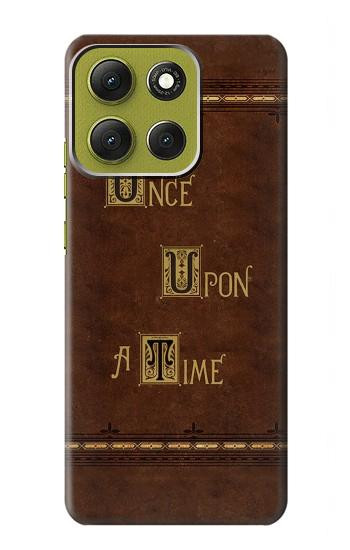 S2643 Once Upon A Time Book Hülle Schutzhülle Taschen für Motorola Moto G86