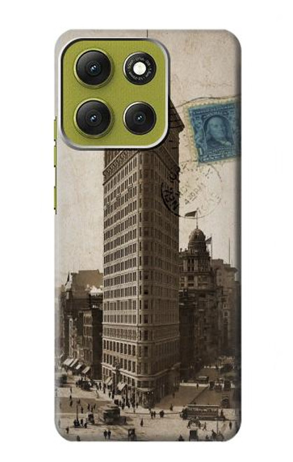 S2832 New York 1903 Flatiron Building Postcard Hülle Schutzhülle Taschen für Motorola Moto G86 S2832 New York 1903 Flatiron Building Postcard Hülle Schutzhülle Taschen für Motorola Moto G86