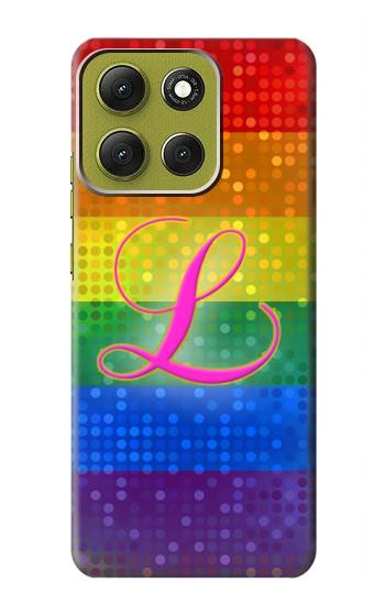 S2900 Rainbow LGBT Lesbian Pride Flag Hülle Schutzhülle Taschen für Motorola Moto G86