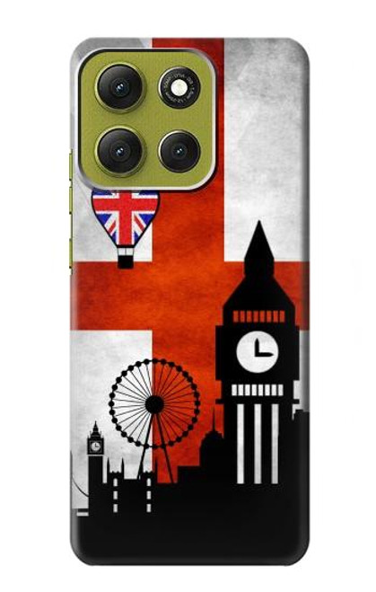 S2979 England Football Soccer Hülle Schutzhülle Taschen für Motorola Moto G86