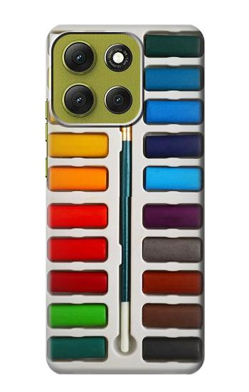 S3243 Watercolor Paint Set Hülle Schutzhülle Taschen für Motorola Moto G86