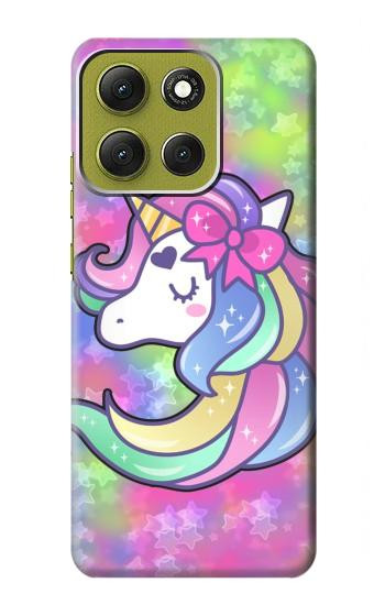 S3264 Pastel Unicorn Hülle Schutzhülle Taschen für Motorola Moto G86