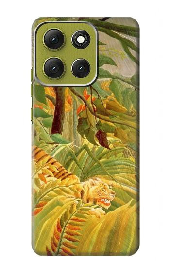 S3344 Henri Rousseau Tiger in a Tropical Storm Hülle Schutzhülle Taschen für Motorola Moto G86