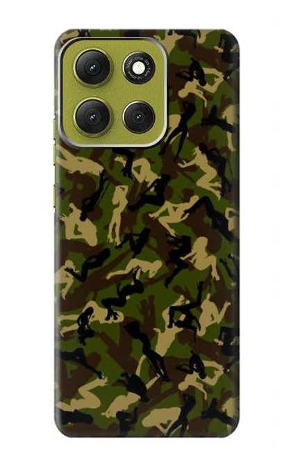 S3356 Sexy Girls Camo Camouflage Hülle Schutzhülle Taschen für Motorola Moto G86