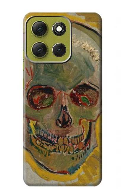 S3359 Vincent Van Gogh Skull Hülle Schutzhülle Taschen für Motorola Moto G86