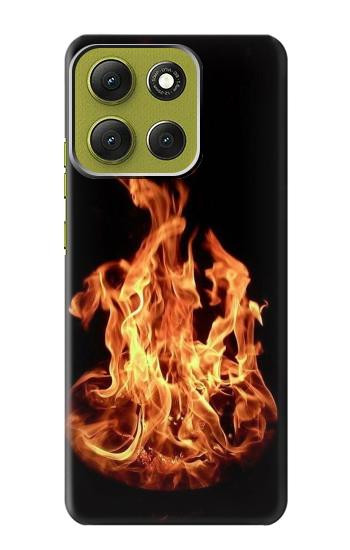 S3379 Fire Frame Hülle Schutzhülle Taschen für Motorola Moto G86