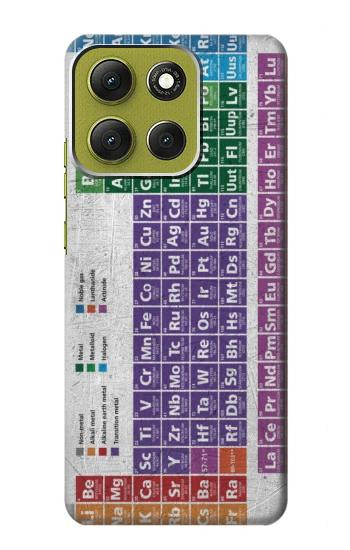 S3383 Periodic Table Hülle Schutzhülle Taschen für Motorola Moto G86
