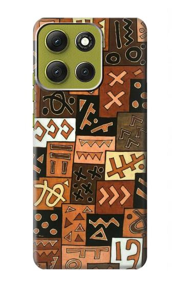 S3460 Mali Art Pattern Hülle Schutzhülle Taschen für Motorola Moto G86