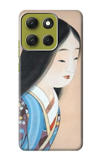 S3483 Japan Beauty Kimono Hülle Schutzhülle Taschen für Motorola Moto G86