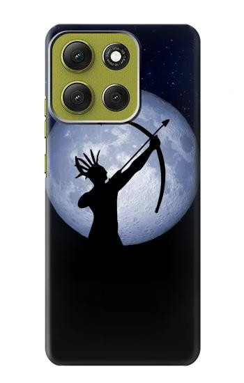 S3489 Indian Hunter Moon Hülle Schutzhülle Taschen für Motorola Moto G86