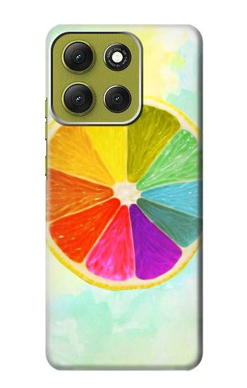S3493 Colorful Lemon Hülle Schutzhülle Taschen für Motorola Moto G86