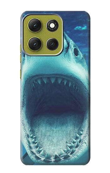 S3548 Tiger Shark Hülle Schutzhülle Taschen für Motorola Moto G86