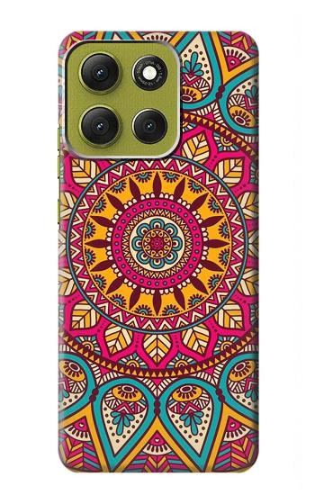 S3694 Hippie Art Pattern Hülle Schutzhülle Taschen für Motorola Moto G86