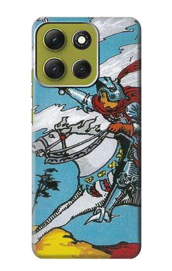 S3731 Tarot Card Knight of Swords Hülle Schutzhülle Taschen für Motorola Moto G86