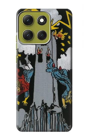 S3745 Tarot Card The Tower Hülle Schutzhülle Taschen für Motorola Moto G86
