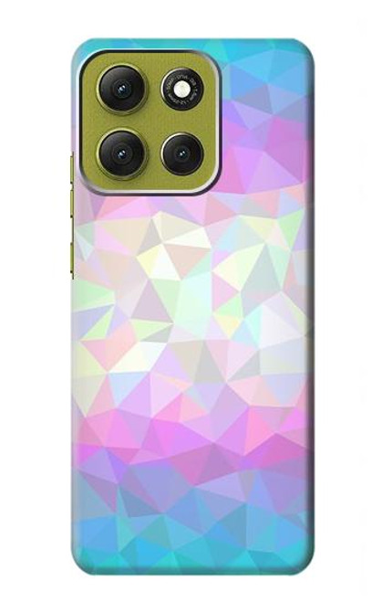 S3747 Trans Flag Polygon Hülle Schutzhülle Taschen für Motorola Moto G86