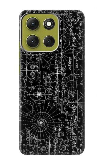 S3808 Mathematics Blackboard Hülle Schutzhülle Taschen für Motorola Moto G86