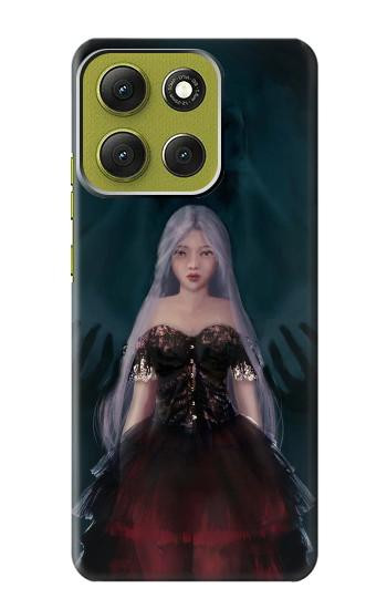 S3847 Lilith Devil Bride Gothic Girl Skull Grim Reaper Hülle Schutzhülle Taschen für Motorola Moto G86