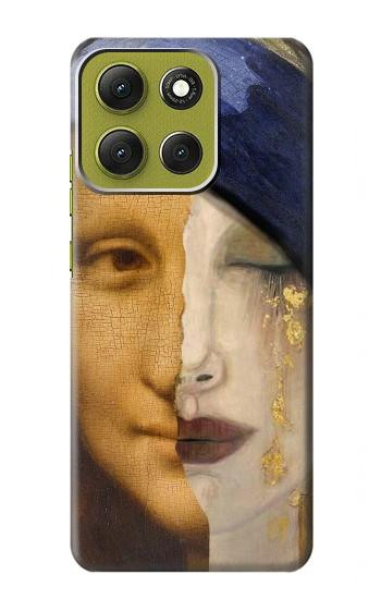 S3853 Mona Lisa Gustav Klimt Vermeer Hülle Schutzhülle Taschen für Motorola Moto G86