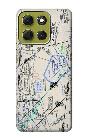 S3882 Flying Enroute Chart Hülle Schutzhülle Taschen für Motorola Moto G86
