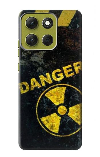 S3891 Nuclear Hazard Danger Hülle Schutzhülle Taschen für Motorola Moto G86