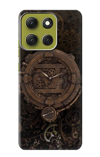 S3902 Steampunk Clock Gear Hülle Schutzhülle Taschen für Motorola Moto G86