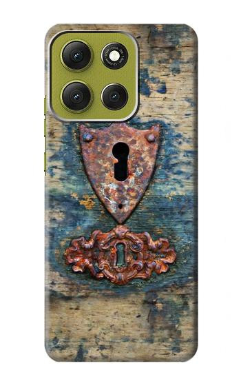 S3955 Vintage Keyhole Weather Door Hülle Schutzhülle Taschen für Motorola Moto G86