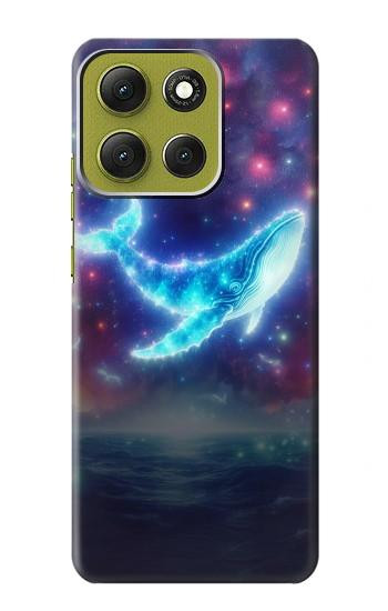S3982 Dream Whale Colorful Nebula Hülle Schutzhülle Taschen für Motorola Moto G86
