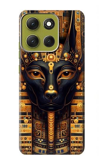 S3992 Gold Black Anubis Hülle Schutzhülle Taschen für Motorola Moto G86
