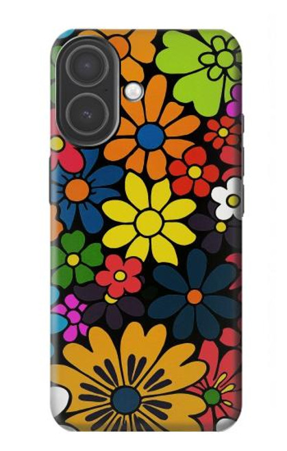 S4043 Colorful Flowers Cartoon Hülle Schutzhülle Taschen für iPhone 17