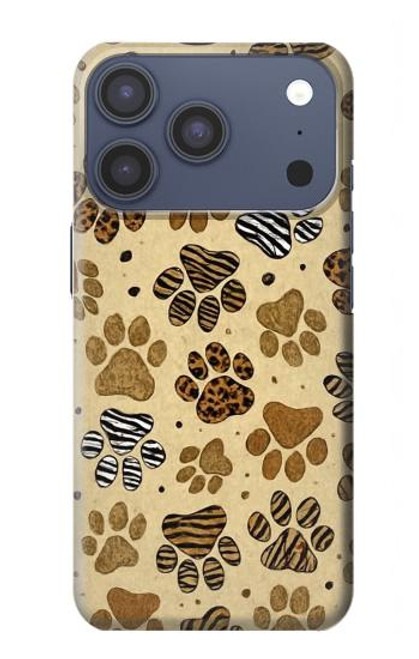 S4032 Wild Animal Paw Foot Print Hülle Schutzhülle Taschen für iPhone 17 Pro