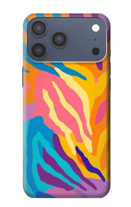 S4037 Colorful Zebra Pattern Hülle Schutzhülle Taschen für iPhone 17 Pro Max