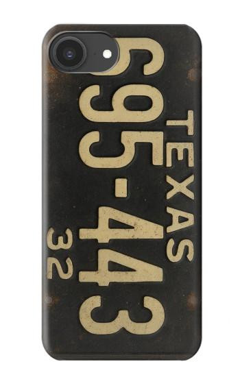 S4061 Vintage Texas Car License Plate Hülle Schutzhülle Taschen für iPhone 16e, 17e