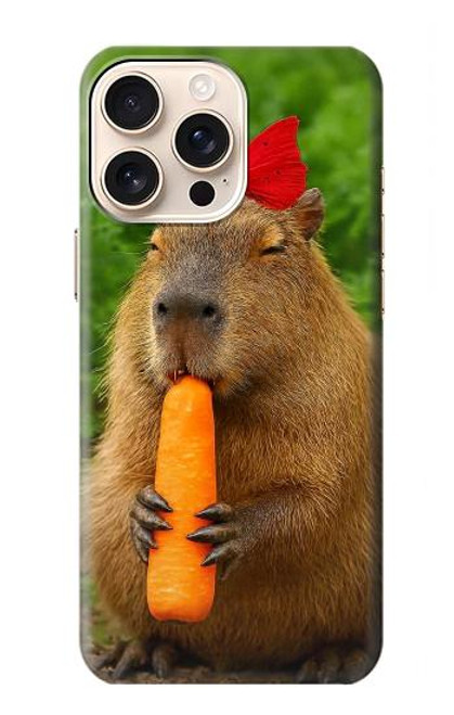 S4068 Capybara Butterfly Hülle Schutzhülle Taschen für iPhone 16 pro