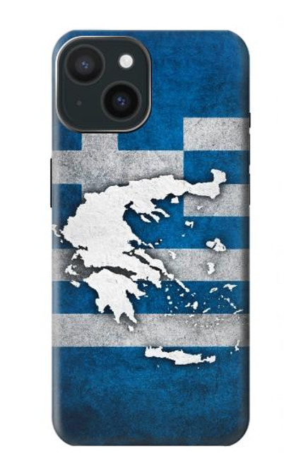 S4074 The Flag of Greece Hülle Schutzhülle Taschen für iPhone 15
