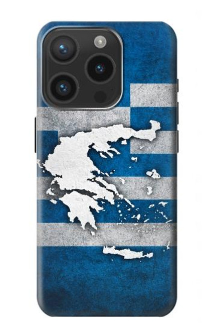S4074 The Flag of Greece Hülle Schutzhülle Taschen für iPhone 15 Pro