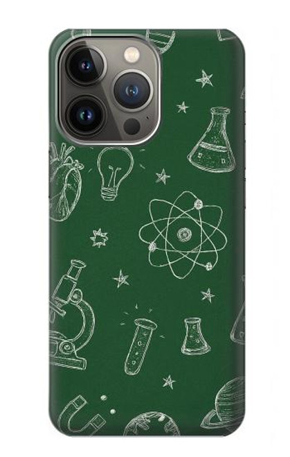 S4059 Science Chalkboard Graphic Hülle Schutzhülle Taschen für iPhone 14 Pro