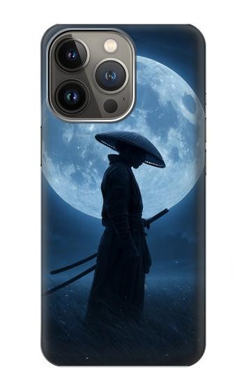 S4034 Samurai Moon Night Hülle Schutzhülle Taschen für iPhone 13 Pro Max