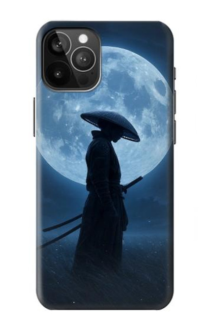 S4034 Samurai Moon Night Hülle Schutzhülle Taschen für iPhone 12 Pro Max